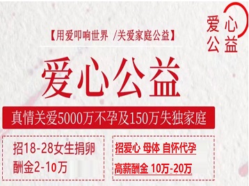 朝天捐卵助孕生子 爱心志愿者招募
